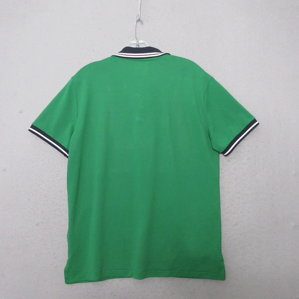 Polo Ralph Lauren Polo Shirt Men Medium Green Performance Logo Preppy Sporty‎